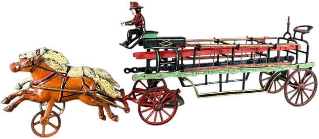 HORSE DRAWN HOOK & LADDER WAGON