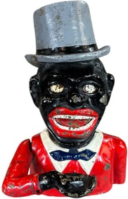 JOLLY MAN TOP HAT MECHANICAL BANK