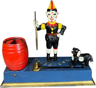 HUBLEY TRICK DOG MECHANICAL BANK