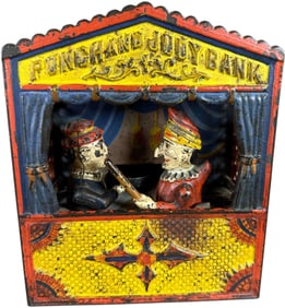 PUNCH AND JUDY MECHANICAL BANK