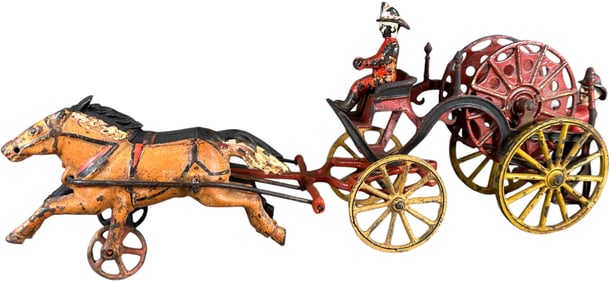 HARRIS HORSE DRAWN FIRE HOSE REEL