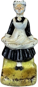 CJO MILKMAID IN APRON DOORSTOP