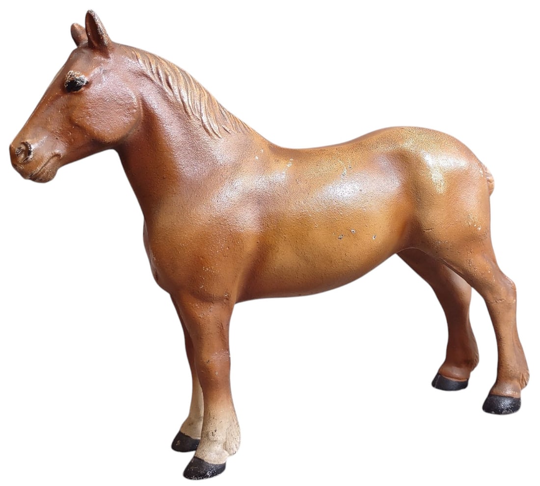 HUBLEY PERCHERON HORSE DOORSTOP (1 of 5)