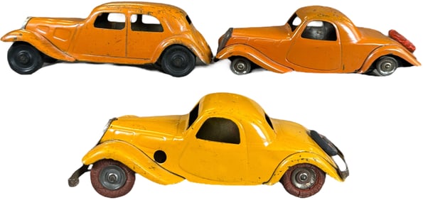 THREE SMALL CITROEN CITROEN ROSALIE AUTOS