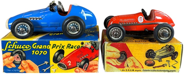 TWO BOXED SCHUCO RACERS