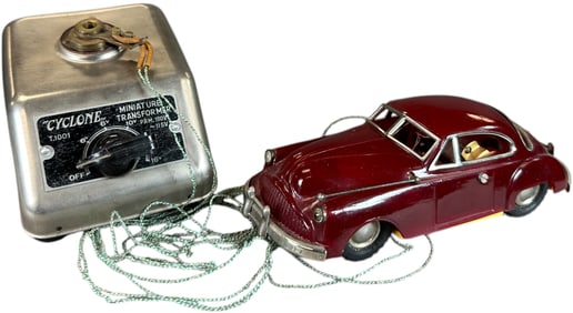 PRE-WAR JAPANESE CYCLONE REMOTE MAROON CAR