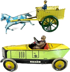 G&K BOATTAIL RACER & HORSE DRAWN CART