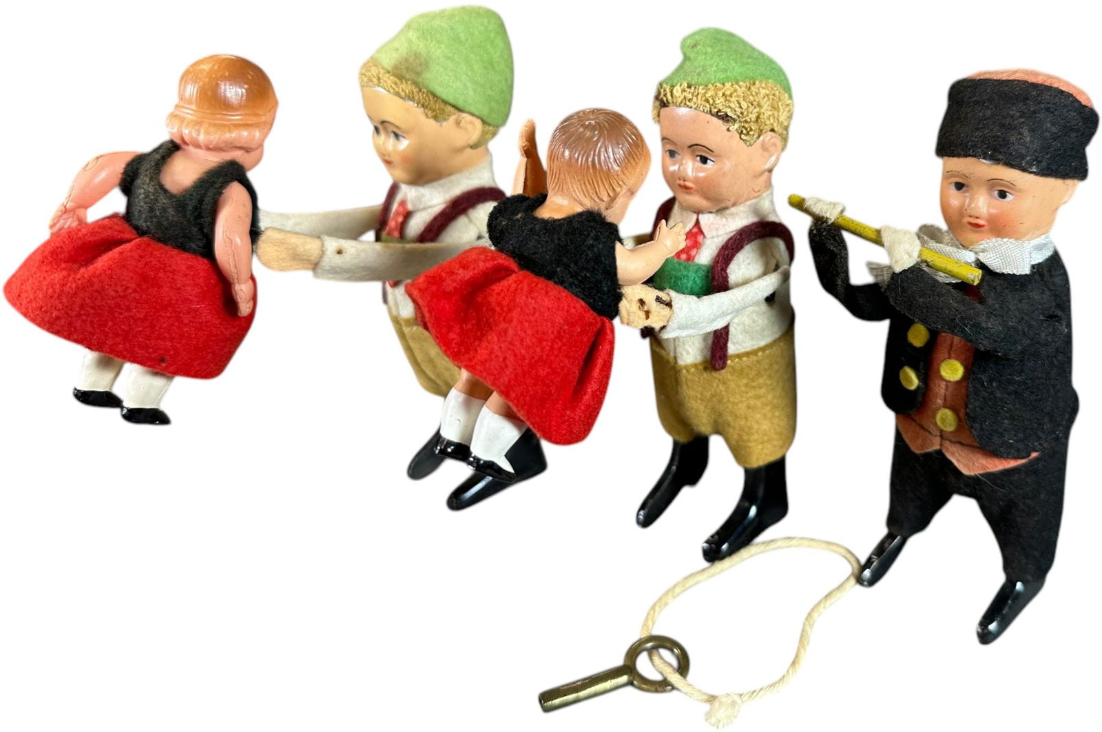 THREE SCHUCO WINDUP FIGURES: 228. THREE SCHUCO WINDUP FIGURES | Germany, working wind-up motor. | 5" l. | (Excellent Condition) | $150 - $300