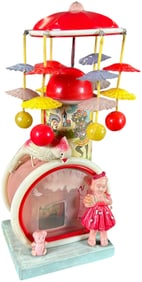 JAPANESE CELLULOID WHIRLIGIG W/ MOVIE SCREEN