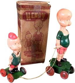 BOXED CELLULOID HENRY W/ BROTHER TOY
