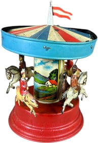 COLORFUL GUNTHERMANN WIND-UP CAROUSEL