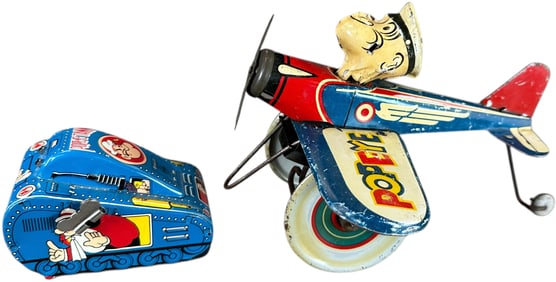 MARX POPEYE THE PILOT & LIFTING TANK