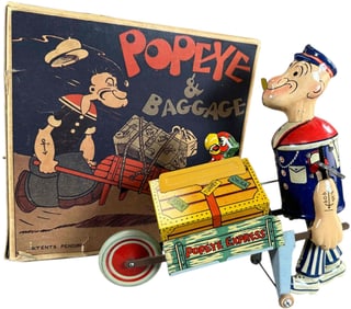 BOXED MARX POPEYE BAGGAGE EXPRESS