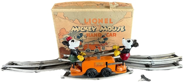 BOXED LIONEL MICKEY MOUSE HANDCAR