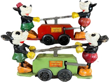 LIONEL MICKEY MOUSE HAND CARS