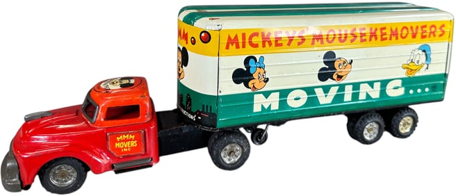 LINEMAR MICKEY MOUSE MOVERS TRUCK