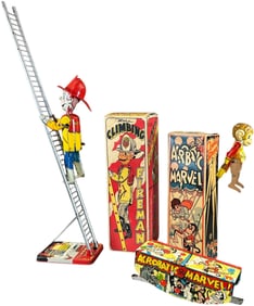 MARX ACROBATIC MARVEL W/ CLIMBING FIREMAN