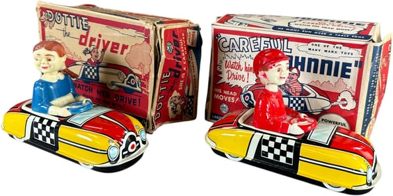 BOXED MARX CAREFUL JOHNNIE & DOTTIE DRIVER