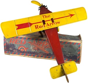 BOXED HENRY KATZ RED ARROW AIRPLANE