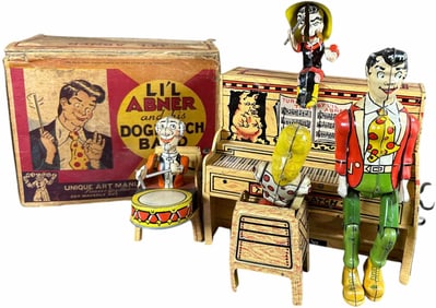 BOXED UNIQUE ART LIL ABNER DOGPATCH BAND