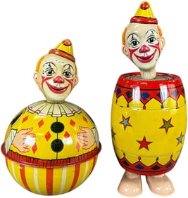 CHEIN BARREL WALKER & ROLY POLY CLOWN