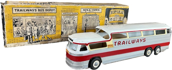 BOXED PMC TRAILWAYS BUS PROMOTIONAL