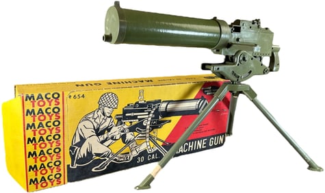 MACO TOYS 30 CALIBER MACHINE GUN #654 CAP