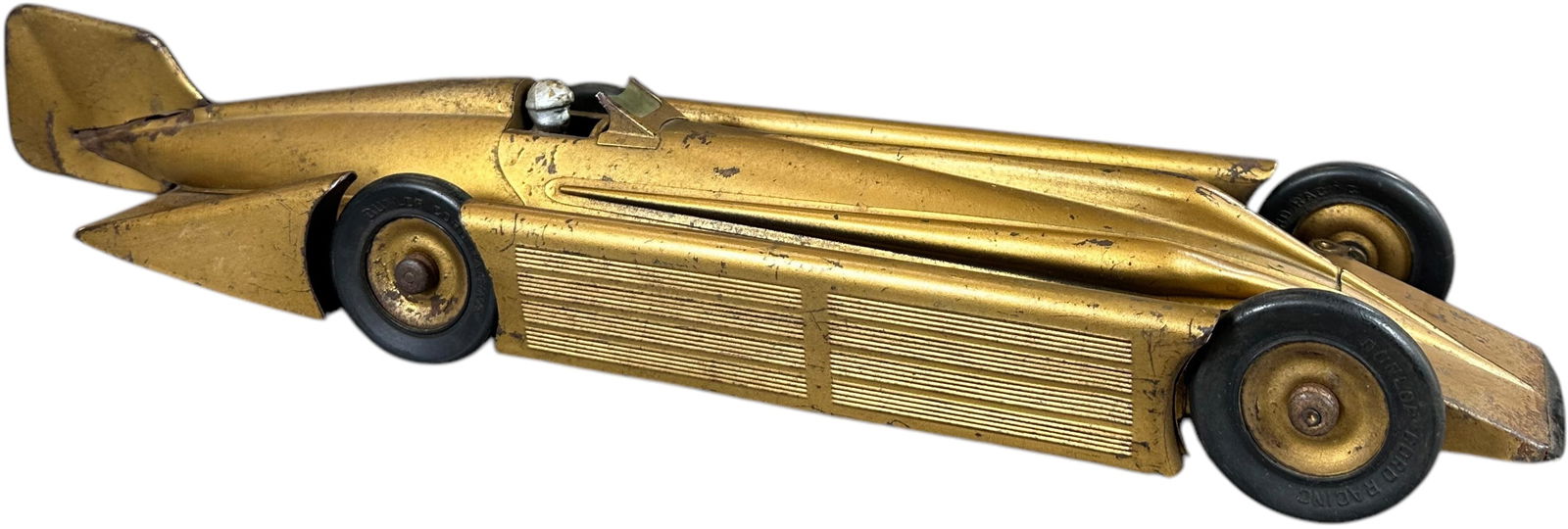 KINGSBURY GOLDEN ARROW RACER: 427. KINGSBURY GOLDEN ARROW RACER | 19.5" l. | (Excellent Condition) | $250 - $500