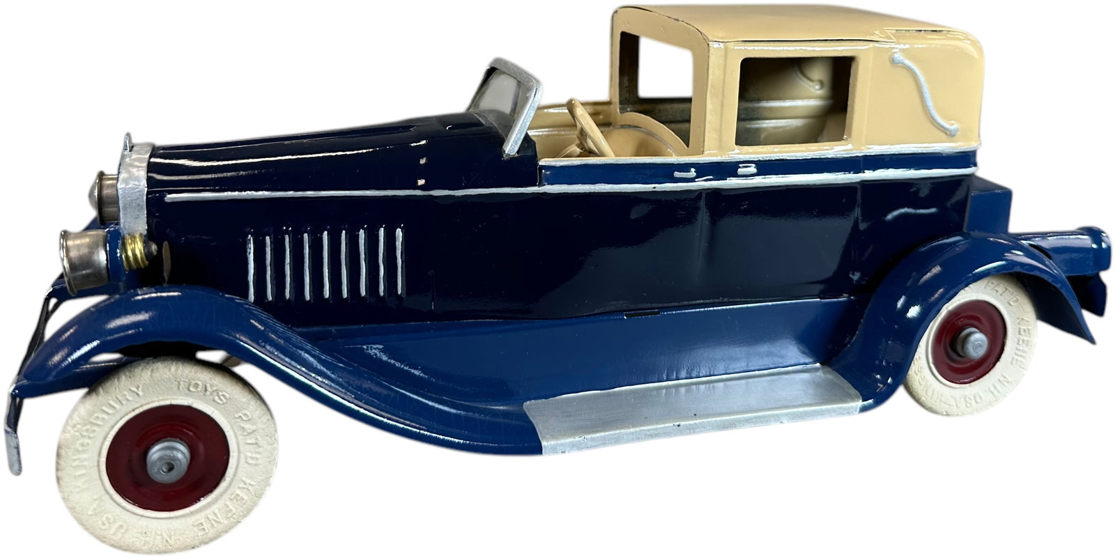 KINGSBURY CABRIOLET TOWN CAR: 430. KINGSBURY CABRIOLET TOWN CAR | Ex: Ira Bernstein Collection. | 12" l. | Restored, (Excellent Condition) | $250 - $500