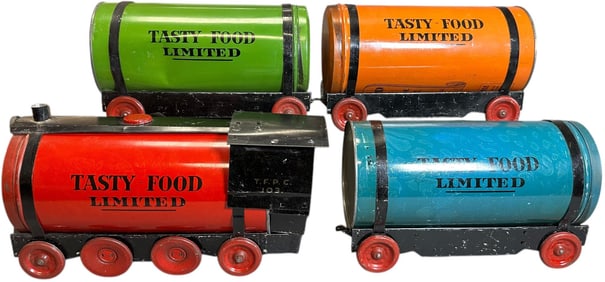 TASTY FOOD LIMITED TRAIN COFFEE TINS