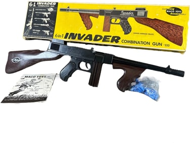 RARE MACO INVADER COMBINATION CAP GUN