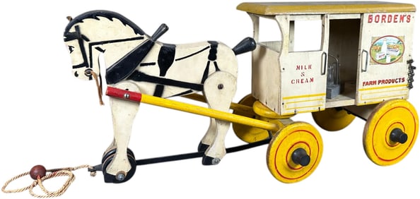 LARGE GIBBS BORDENS MILK WAGON