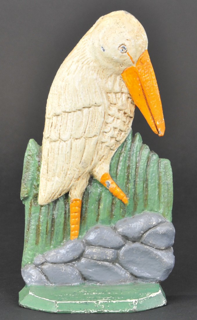 SHORE BIRD DOORSTOP: 9 7/8" h.