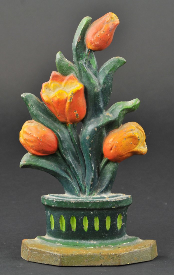 TULIPS DOORSTOP: 10 3/8" h.
