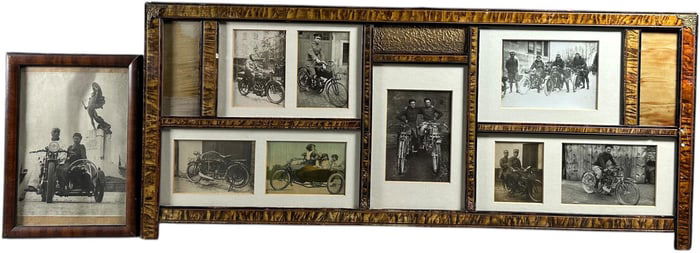 TWO FRAMES OF RACING BIKE PHOTOS