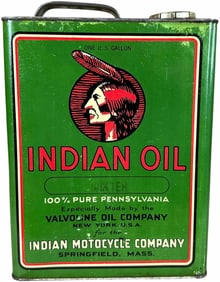 VALVOLINE INDIAN MOTORCYCLE 1GAL OIL CAN