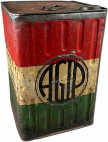 ITALIAN AGIP 10-LITER MOTOR OIL CAN