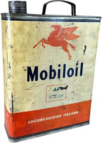 ITALIAN MOBILOIL 5-LITER MOTOR OIL CAN