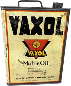 ITALIAN VAXOL 6-LITER MOTOR OIL CAN