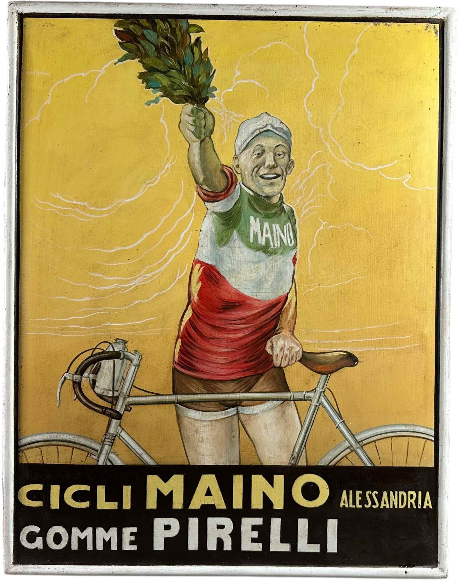 GOMME PIRELLI BICYCLE TIRES TIN SIGN (1 of 5)