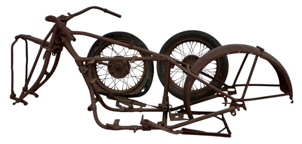ORIGINAL 1928 INDIAN CHIEF MOTORCYCLE FRAME