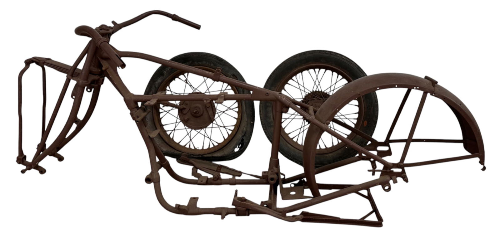 ORIGINAL 1928 INDIAN CHIEF MOTORCYCLE FRAME (1 of 12)