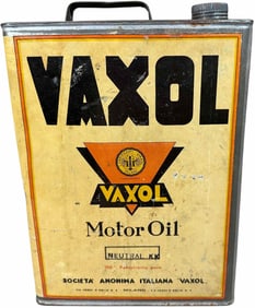 ITALIAN VAXOL 2-LITER MOTOR OIL CAN