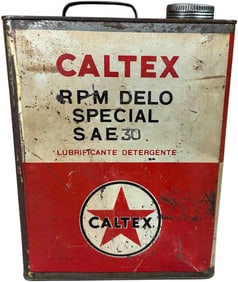 ITALIAN CALTEX 6-LITER MOTOR OIL CAN