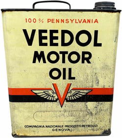 ITALIAN VEEDOL 6-LITER MOTOR OIL CAN
