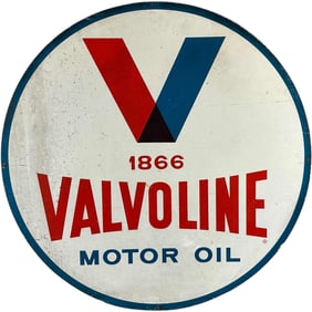 VALVOLINE MOTOR OIL 1950S TIN SIGN
