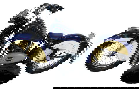 JOSEPH LENAERTS AMUSEMENT MOTORCYCLE RIDE-ON: 90. JOSEPH LENAERTS AMUSEMENT MOTORCYCLE RIDE-ON | Made by Joseph Lenaerts, a very small company from Brussels Belgium- started initially producing bicycles than added the motorcycle amusement motorcy