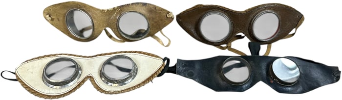 FOUR PAIR OF RACING GLASSES