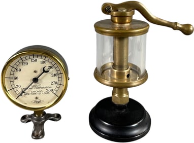LIQUID CARBONIC PRESSURE GAUGE & PRIME PUMP