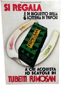 FUMOSAN MODIANO CIGARETTES LOTTERY AD